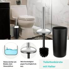 Badezimmer Accessoire Sets - Kunststoff schwarz 6-teiliges Set - Übersicht 9