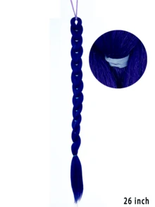 Băng đô co giãn màu tím 26 inch, tóc giả cosplay anime, kiểu tóc đuôi ngựa, phù hợp cho nữ. - Nhiều màu - Xem 2