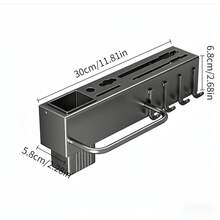 1pc Kitchen Sink Dish Rack, Countertop Dish Drainer, Lightweight And Easy To Install, Space-Saving, Multi-Function Dust-Proof Dish Rack With Door, Suitable For Dish Storage And Draining - Multiple Specifications - View 10