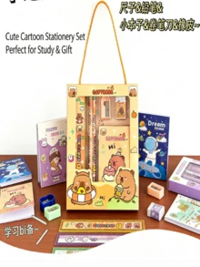 Bộ quà tặng văn phòng phẩm - Hộp quà văn phòng phẩm bất ngờ, thích hợp cho học sinh tiểu học, phần thưởng cho học sinh mẫu giáo, phần thưởng cho cả lớp và quà tặng nhỏ cho trẻ em. - Nhiều màu - Xem 4