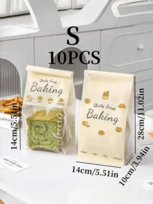 Túi giấy Kraft tái sử dụng cỡ nhỏ/vừa/lớn có cửa sổ - Túi đựng bánh mì bằng nhựa có thể đóng kín, thích hợp cho bánh mì sourdough tự làm, bánh mì tròn và bánh ngọt - Bao bì có cửa sổ trong suốt, thiết kế khóa kẹp kim loại, cửa sổ nhìn thấy được bên trong, chất liệu bền, bao bì bán lẻ thực phẩm - Nhiều màu - Xem 6