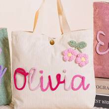 Personalized Name Handbag, Name Tote Bag, Party Gift, Birthday Gift, Mother's Gift, Outdoor Picnic Bag - Multicolor - View 19