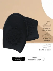 2 Pairs - Unisex Reusable Cushion Forefoot Pads - Anti-Friction Half-Size Insoles - Shoe Size Reducer - Non-Slip Shoe Inserts - Suitable For Sneakers, Casual Shoes, Outdoor, Commute, Sports, Office, Gym, Holiday, Wedding, All Seasons - Multicolor - View 8