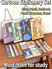 文具礼盒套装 - 惊喜文具礼盒，适合小学生、幼儿园奖励、全班奖励以及儿童小礼物 - 彩色 - 查看 2