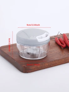 1 件装手动压蒜器双刀片蒜泥器压碎器 - 淺藍色 - 查看 2