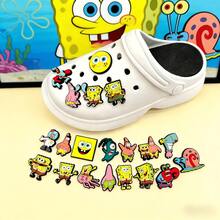 SpongeBob SquarePants 10 pezzi/set decorazione per festa di compleanno, inclusi charm in gomma morbida per scarpe. Caratterizzati da personaggi come Sandy, Patrick e Gary. Adatto per compleanni, regali per vacanze, riempitivi per buste regalo, omaggi per feste, regali, regali per la festa della mamma, regali per la stagione dei matrimoni e regali di Natale (stili assortiti casualmente) - fibbia per scarpe - Visualizzare 11