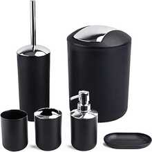 Schwarzes 6-teiliges Set