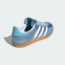 Adidas Originals Gazelle Indoor Beige Better Scarlet Casual Sneakers Women's JS1402 | Retro Heritage Style, Timeless Silhouette - 藍色 - 查看 4