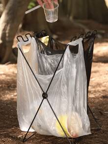 Rak Sampah Lipat Portabel untuk Berkemah, Rak Sampah untuk Piknik dan BBQ, Rak Tempat Sampah, Tempat Kantong Sampah Lipat Multifungsi - Rak Sampah Piknik BBQ Luar Ruangan dengan Dudukan Logam, Desain Hemat Ruang, Rak Praktis, Tempat Kantong Daun Serbaguna untuk Luar Ruangan, Cocok untuk Halaman, Berkemah, Dapur, Taman, Halaman Rumput, Lokasi Dalam dan Luar Ruangan, Aksesoris Berkemah, Aksesoris Dapur, Peralatan Dapur - Beraneka warna - View 7