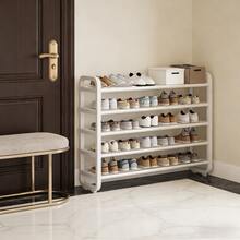 Space-Saving 5-Tier Shoe Rack, Durable, Narrow Design, Multi-Layer Craftsmanship, No Wood, Floor Mount, With Electricity-Free Use For Entryway And Dorm Storage, Living Room Compatible - 白色5層鞋架,可容納18雙鞋 - 查看 6