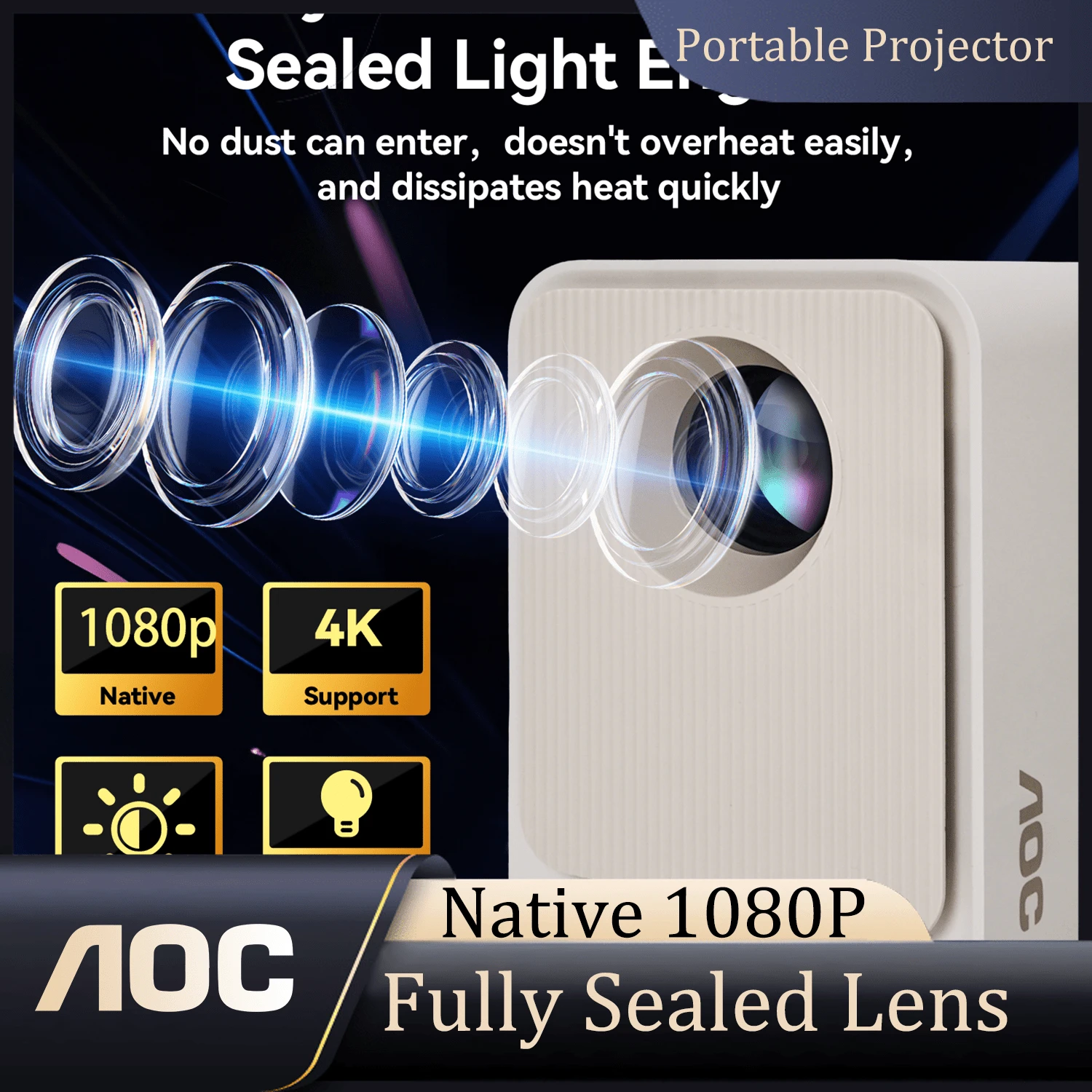 AOC Projectors - Champagne - View 1