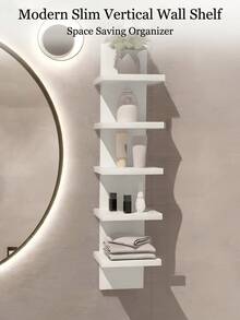 Kệ góc nhiều tầng, kệ treo tường, giá đựng đồ gắn tường, làm bằng chất liệu PVC, dễ lắp ráp, kệ treo tường nhiều tầng, thích hợp cho phòng ngủ, phòng tắm, nhà bếp, văn phòng, phòng khách, phòng ngủ, giá sách, v.v. - Nhiều màu - Xem 2