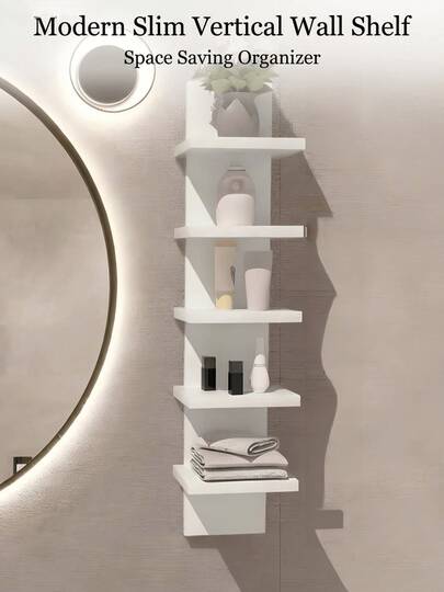 Multi-Tier Corner Shelf, Floating Corner Rack, Wall-Mounted Storage Organizer Rack, Made Of PVC Material, Easy To Assemble, Multi-Layer Wall-Mounted Shelving Unit, Suitable For Bedroom, Bathroom, Kitchen, Office, Living Room, Room, Bookshelf, Etc.