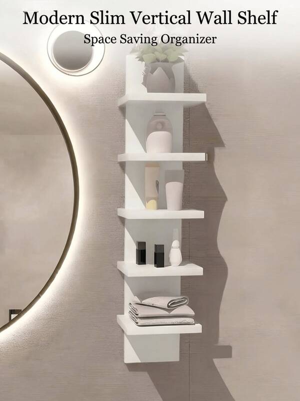 Multi-Tier Corner Shelf, Floating Corner Rack, Wall-Mounted Storage Organizer Rack, Made Of PVC Material, Easy To Assemble, Multi-Layer Wall-Mounted Shelving Unit, Suitable For Bedroom, Bathroom, Kitchen, Office, Living Room, Room, Bookshelf, Etc.