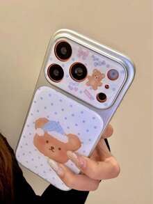 可爱蓝色波点小熊手机壳，兼容苹果 16/17 Pro Max/15 Pro，女士保护套，14/13 - 彩色 - 查看 2