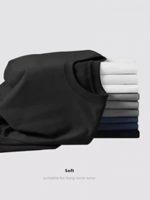 Semicolon Suicide Prevention Awareness T-Shirt T-Shirt 100%  Round Neck Short Sleeve T-shirt - Negro - Ver 4