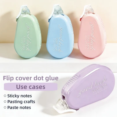 12PCS Large Capacity Solid Color Style Double Sided Tape - Soft Colors, Available In Multiple Colors, Acid Free, Scratch Free, Instant Adhesive, Suitable For Schools, Offices, Handmade, Scrapbooks, Christmas Supplies