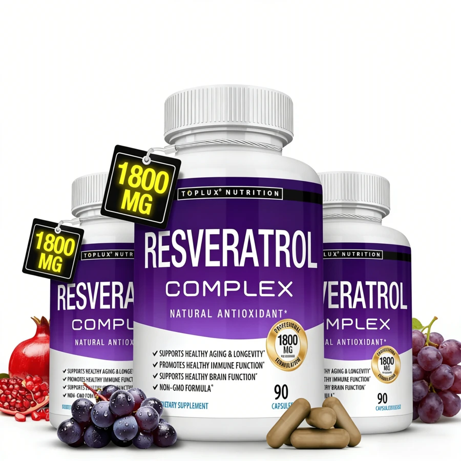 Antioxidant 1800mg Supplement For Overall Health - 3-pack - View 1