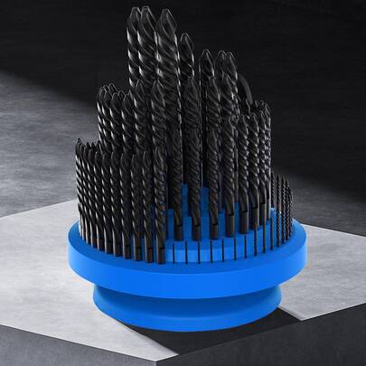 Storage Box For CNC Machining Center Tools, End Mills, Drills, Grinding Heads, Taps – Plastic Organizer Case
