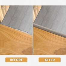 1 pieza Tira de transición de piso de PVC de 1m/39.37 pulgadas, tira de cierre de borde autoadhesiva, tira de junta plana con hebilla - C - Ver 11