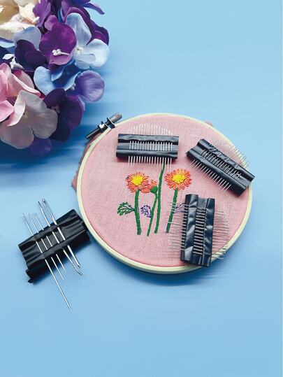 55 stuks F4A handnaaldset, multifunctionele naaldset met meerdere maten en modellen voor DIY-naaiwerk, dagelijkse kledingreparatie, borduurwerk, textielknutselen en diverse naaiwerkzaamheden in huis
