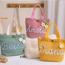 Personalized Name Handbag, Name Tote Bag, Party Gift, Birthday Gift, Mother's Gift, Outdoor Picnic Bag - Multicolor - View 6