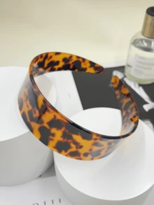 1 chiếc băng đô bản rộng kiểu cổ điển retro họa tiết đồi mồi, chất liệu acetate dày dặn, thời trang, đa năng, tối giản, thanh lịch, phụ kiện làm đẹp tóc tại nhà. - Nhiều màu - Xem 10