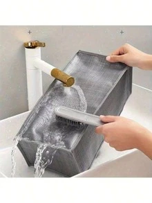 牛仔布隔层收纳盒，多功能衣物、裤子、内衣收纳盒 - 1件 - 查看 5