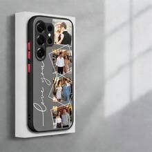 Personalized Custom Name Phone Case Compatible With Samsung Galaxy S26 S25 Plus And Ultra Series Custom Initial Printed Protective TPU Case Compatible With Samsung Galaxy S26 S25 Plus And Ultra Cover Stylish Slim Bumper Protection Edge Raised Anti Drop Mobile Phone Cover Daily Gift For Family And Friends - Blue - View 8