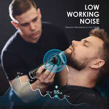 1pc USB Rechargeable Electric Shaver, Men's Dual Mesh Shaver, Floating Shaving Head, Sideburns Trimmer - Multicolor - View 6