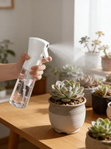 蝴蝶結圖案透明寵物戶外澆水壺，澆水壺與植物噴霧器，多功能細霧噴霧瓶，適用於戶外花園，植物噴霧瓶，室內/戶外園藝細霧澆水壺，旅行與商務出差，卸妝液分裝瓶，美髮噴霧瓶，造型、清潔、植物護理與面部保濕噴嘴 - 多色 - 查看 5