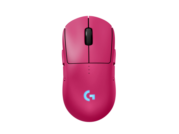 Logitech G PRO 2 LIGHTSPEED Wireless Gaming Mouse, Right- Or Left-Handed Mouse With Up To 4 Customizable And Switchable Magnetic Side Buttons, 44K DPI Sensor, USB-C Charging, For PC/Mac - Magenta