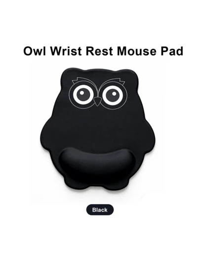 Comfortable Office Anti-Slip Hand Rest Pad With Integrated Soft Wrist Support, Cute Cartoon Ergonomic Mouse Pad