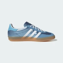 Adidas Originals Gazelle Indoor Beige Better Scarlet Casual Sneakers Women's JS1402 | Retro Heritage Style, Timeless Silhouette - 藍色 - 查看 2
