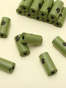 10 Rolls/150pcs Random Lavender Scented Dog Poop Bags, Extra Thick Leakproof, Pet Waste Management, Foldable Square Design - Multicolor - View 8