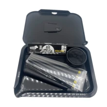 1 Set Completo de Kit de Fumar, que incluye 8 conos pre-enrollados, 1 libreta de papel de fumar, bandeja de plástico de doble capa, molinillo de doble capa, tubo de almacenamiento, regalo de cumpleaños, regalo de vacaciones, regalo del Día de San Valentín - Juego de fumar multicolor - Ver 7