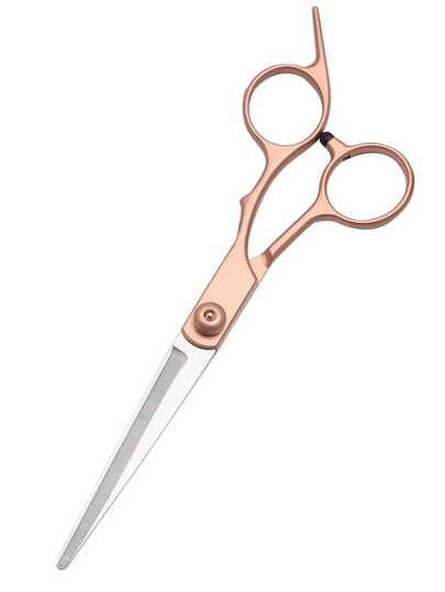 8pcs C1000 Rose Gold 6-Inch Scissors Set, Professional Hairdressing Tools - Includes Scissors, Trimmers, Hair Clips And Comb, A Complete Haircut Kit For Salon And Home Use. With Sectioning Clips And Comb, Suitable For Men, Women. Made Of High-Quality Rose Gold For Salon-Level Results At Home.
