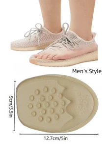 2 Pairs - Unisex Reusable Cushion Forefoot Pads - Anti-Friction Half-Size Insoles - Shoe Size Reducer - Non-Slip Shoe Inserts - Suitable For Sneakers, Casual Shoes, Outdoor, Commute, Sports, Office, Gym, Holiday, Wedding, All Seasons - Multicolor - View 5