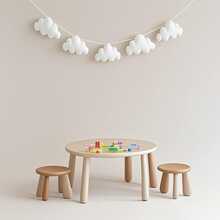 5 Stück/Set Nordischer Stil Filz Wolken Wandbehang Dekoration, geeignet für Kinderzimmer, Babybett, Zelt, Raumdekoration, Fotografie Requisiten, Party Banner, verwendbar für Geburtstagsdekoration, Taufe, Geschlechteroffenbarung, Muttertagsgeschenk - Verschiedenfarbig - Übersicht 2