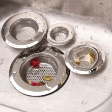 Saringan Wastafel Dapur 1 Buah - Baja Tahan Karat, Pinggiran Lebar, Diameter 2 Inci – 4,5 Inci - Beraneka warna - View 1