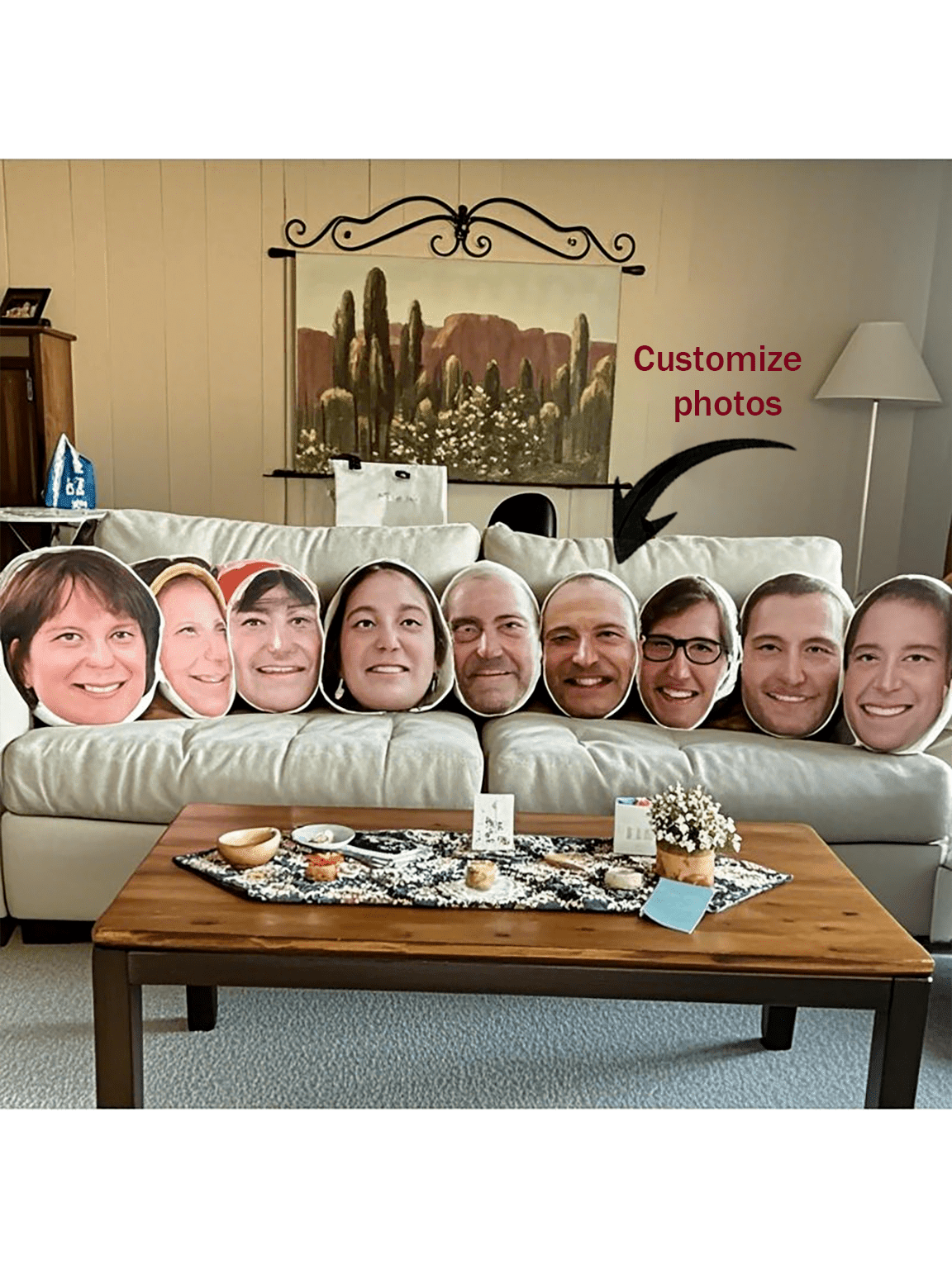 1pc Customized Pillow - Personalized Throw Pillow, Special Gift For Mom, Family, Friends, Anniversary, Mother's Day, Birthday, Valentine's Day, Christmas, Halloween, Graduation, Father's Day, Wedding, Homemaker, Sofa, Bed, Car, Tea Room, Bedroom, Bathroom, Living Room, Dining Room