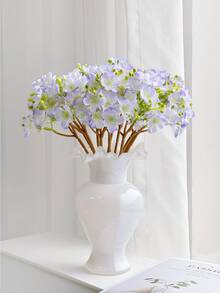 1/4/8 piezas Flores de jazmín artificiales, 40cm, Flores falsas para pared, sala de estar, dormitorio, boda, decoración de fiesta, relleno de mesa, hogar, decoración de escritorio, cocina, boda, centro de mesa, oficina, jardín, exterior, casa, decoración de patio, adecuado para primavera, verano, otoño, invierno - Morado - Ver 5