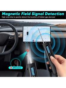 1pc Professional Hidden Camera Detector, Portable Privacy Protection Device, Anti-Eavesdropping GPS Tracking Scanner, With 6-Level Sensitivity Adjustment, 4 Scanning Modes (AIS/AV/Photo/Peephole), 72-Hour Battery Life, Rechargeable Via USB-C, Suitable For Hotel And Vacation Rental Room Safety. High Sensitivity Detector, Stylish Black Design. - Black - View 9