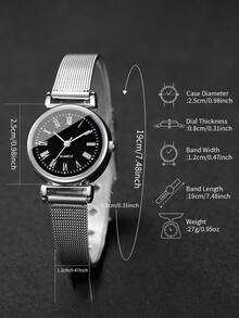New Minimalist Round Quartz Watch For Girls, Suitable For Parties, Festivals, And Mother's Day Gift - Multicolor - View 7