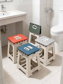 150kg Heavy Duty Folding Step Stool, Multi-Function Household Kitchen Foldable Portable Space Saving Stool - Multicolor - View 1