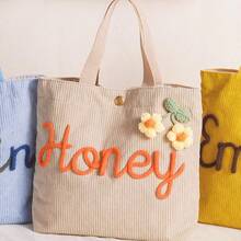 Personalized Name Handbag, Name Tote Bag, Party Gift, Birthday Gift, Mother's Gift, Outdoor Picnic Bag - Multicolor - View 45