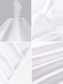 Men's Graphic T - Shirt | Bulldog Print | Daily Wear | 100% Cotton | Unisex Crewneck Gift T - Shirt - 白色 - 查看 6