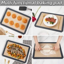 3Pcs Non-Stick Silicone Baking Mat, Reusable Heat Resistant Oven Sheet Liner For Pastry Cake Cookie Baking - View 7