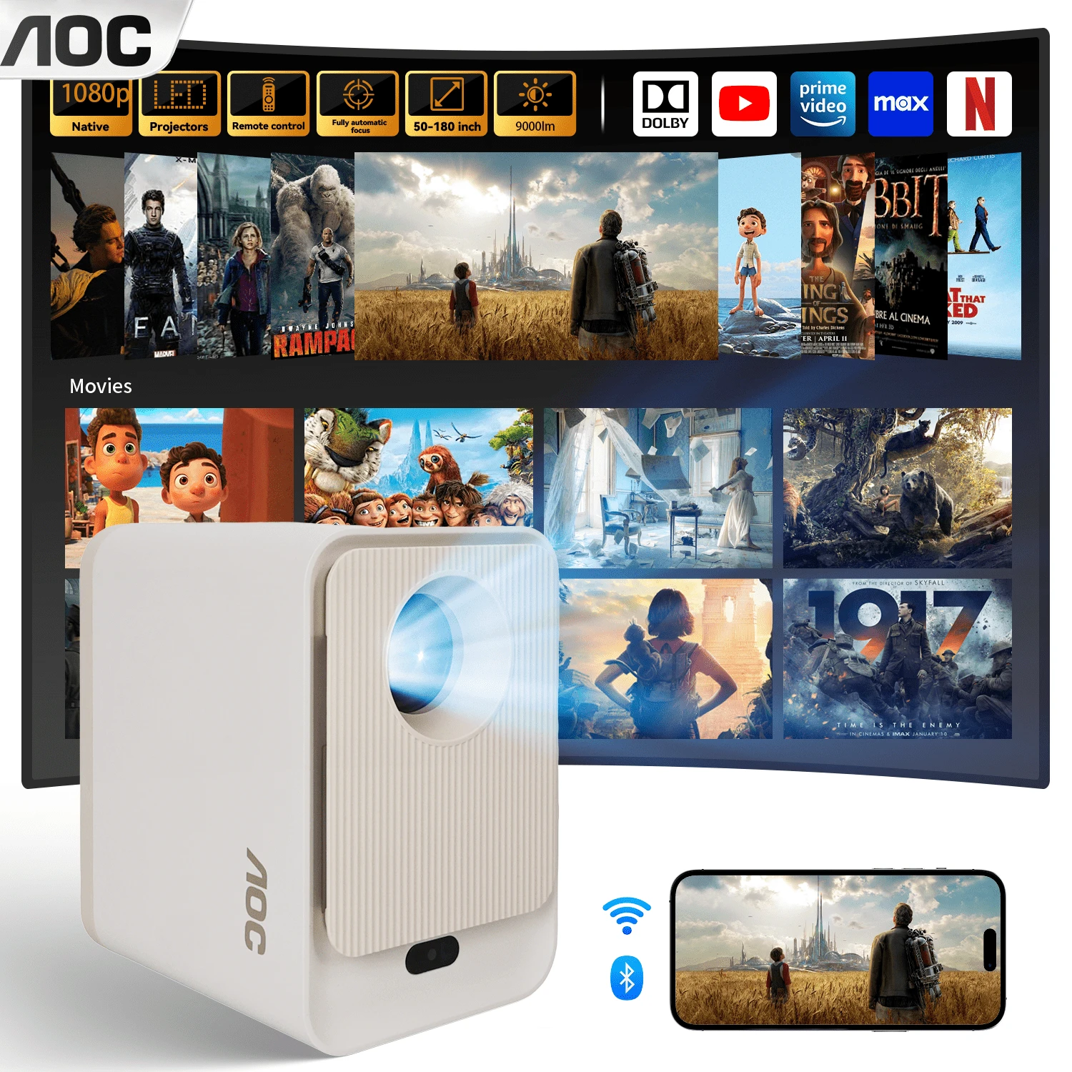 AOC Projectors - Champagne - View 1