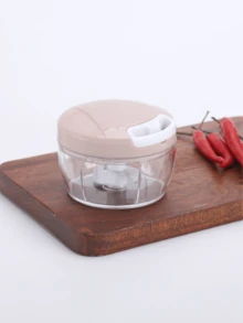 1 件装手动压蒜器双刀片蒜泥器压碎器 - 淺藍色 - 查看 9